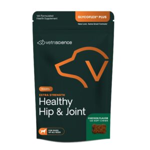 VetriScience Extra Strength Healthy Hip & Joint for Dogs Chews - pkg front - dog arthritis