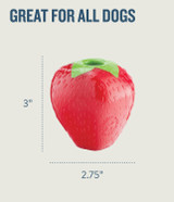 Planet Dog Orbee Tuff Strawberry Dog Treat Toy - Measurements