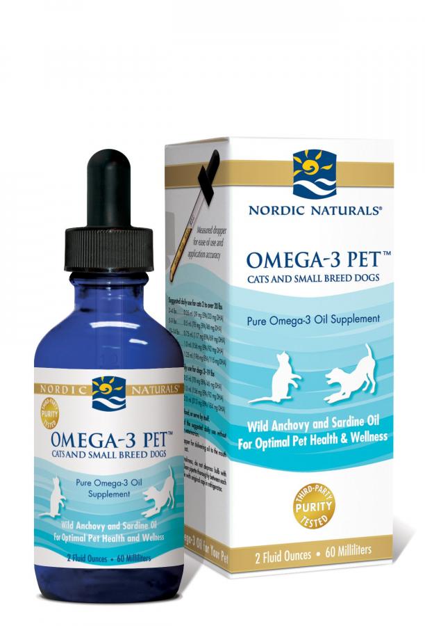 Omega 3 for Dogs (Small Breeds) and Cats - Fish Oil Liquid | Sabi Pets